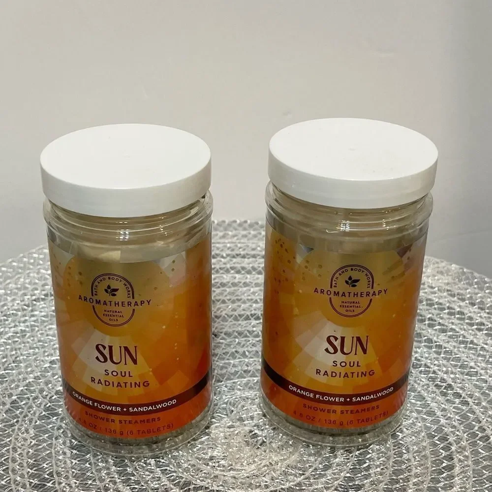 BBW Sun Soul Radiating Aromatherapy Shower Steamers Set of 2 NWT